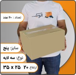 کارتن پنج بدون چاپ