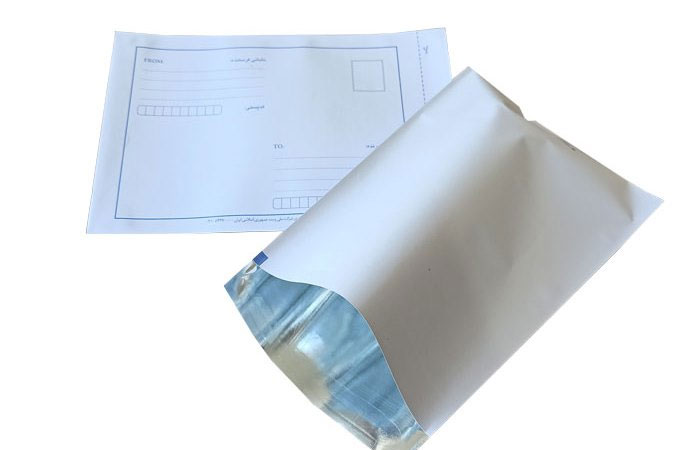 پاکت پستی متالایز با جداره داخلی نقره ای